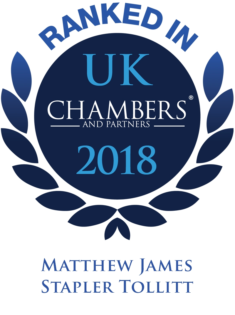Ranked in UK Chambers 2018