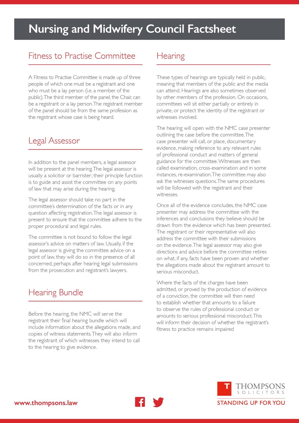 nursing and midwifery council factsheet