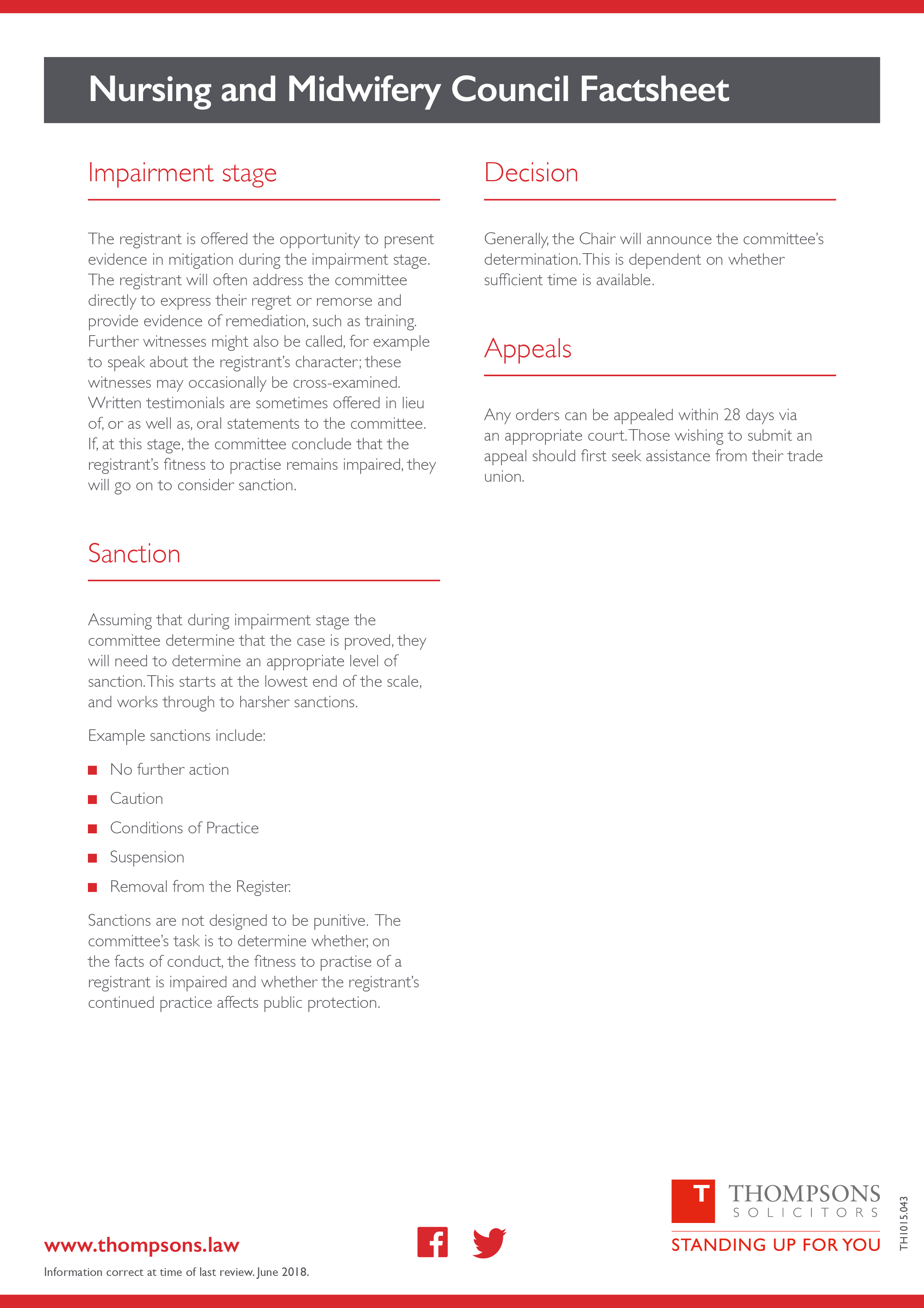 nursing and midwifery council factsheet
