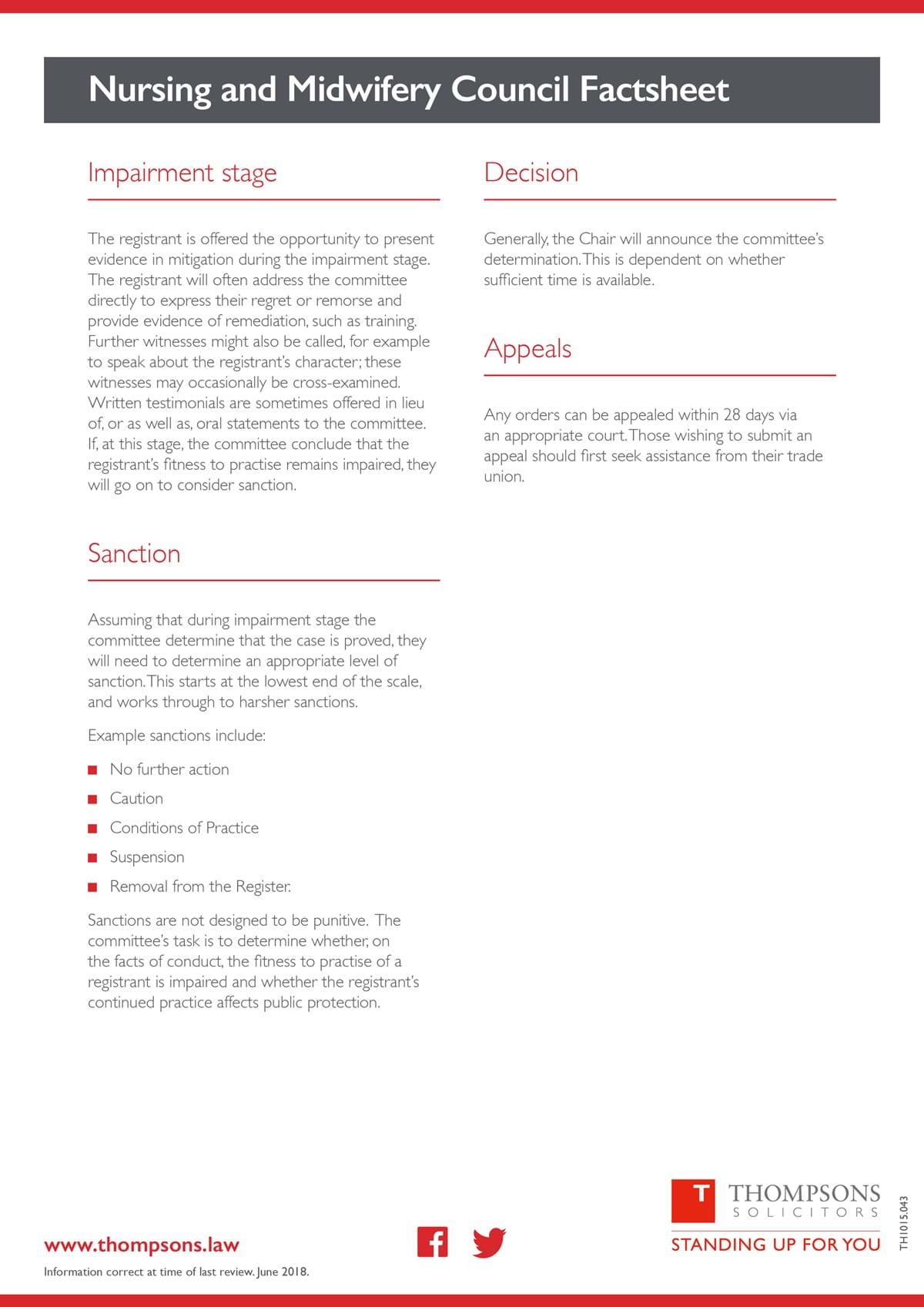 nursing and midwifery council factsheet