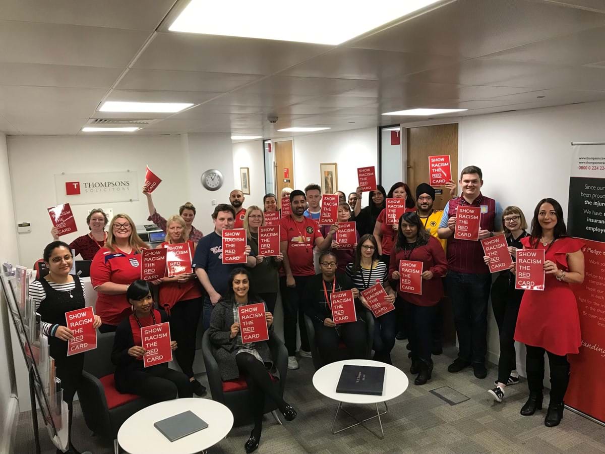 Thompsons Solicitors’ Birmingham team fundraise for Wear Red Day 2019
