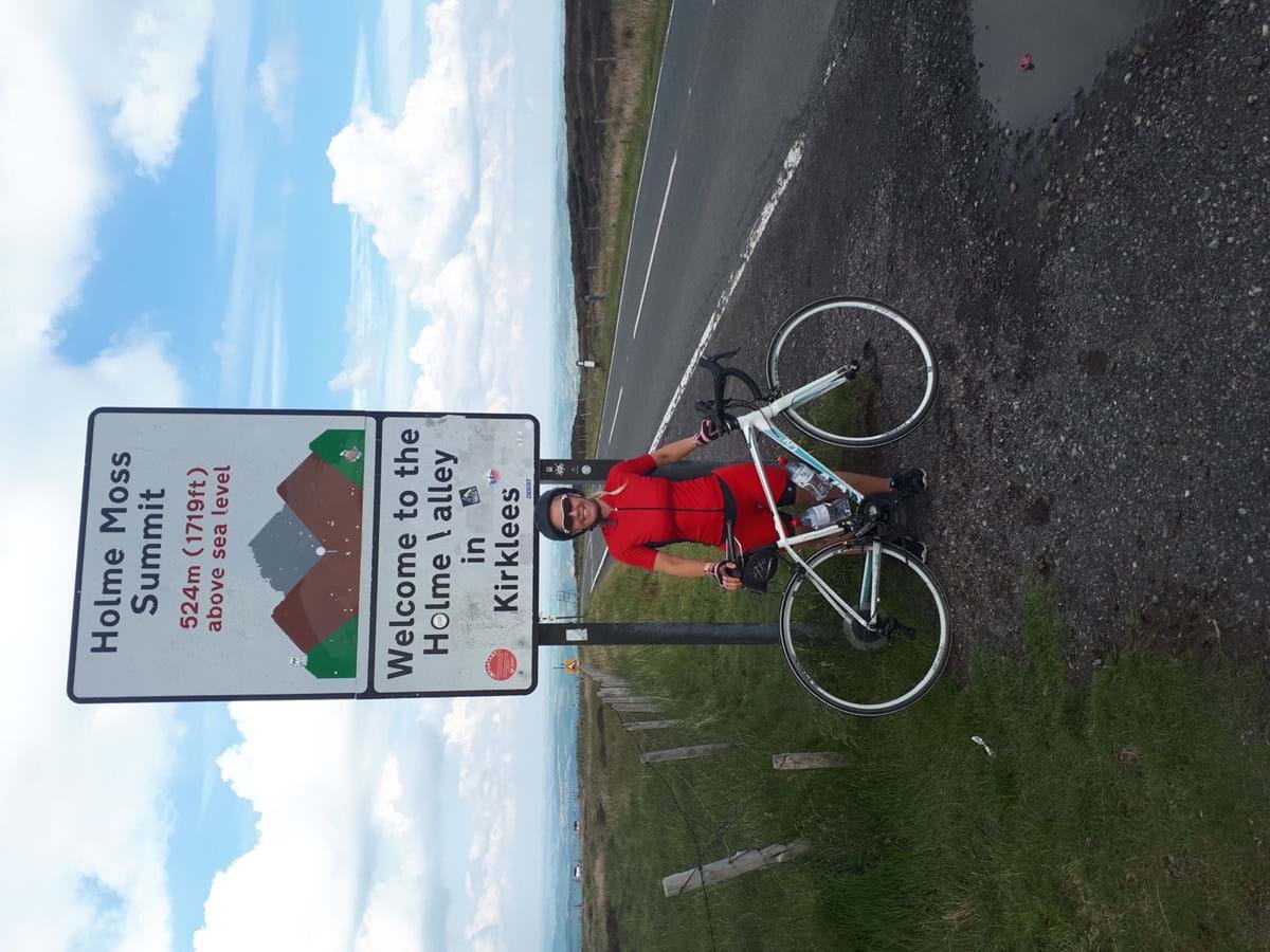 Keeley Whitford with her bike