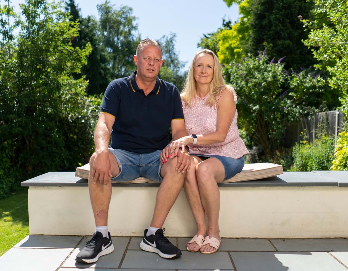 Mark Saunders and his wife, Alyson