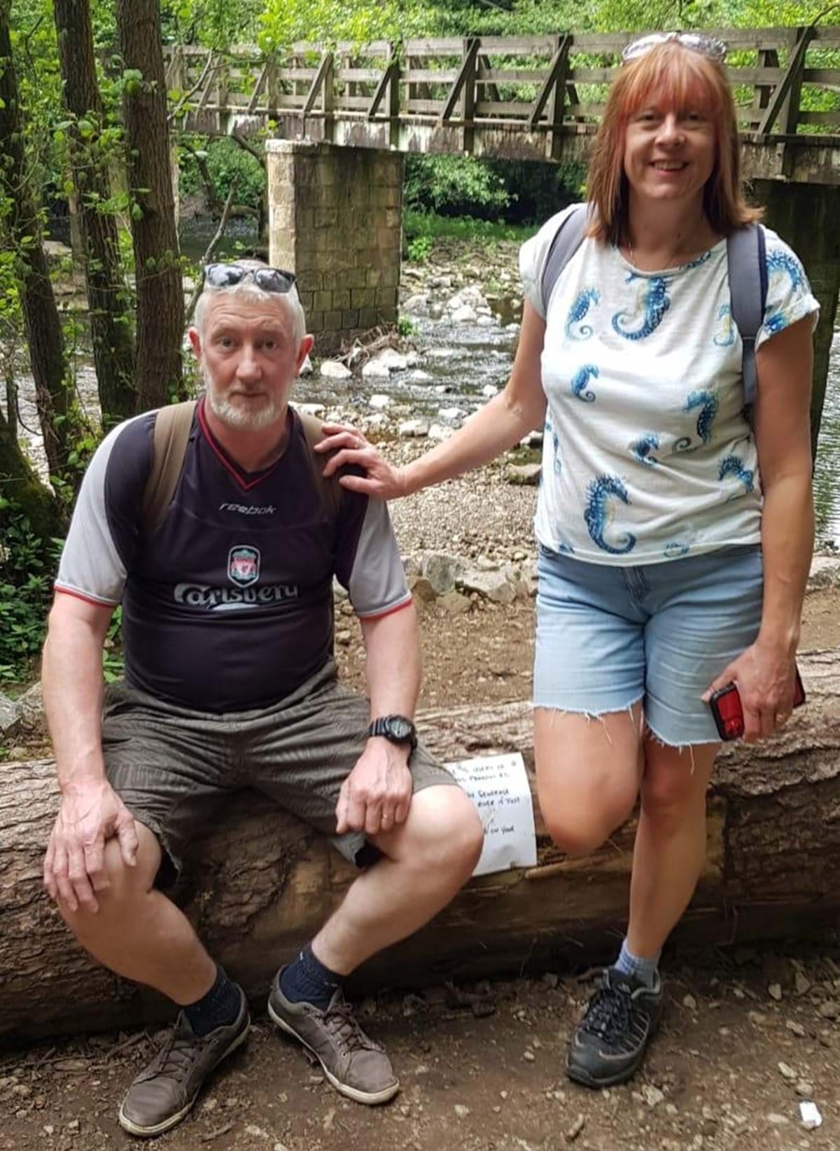 Our client, Anthony Brookes, with his wife Julie