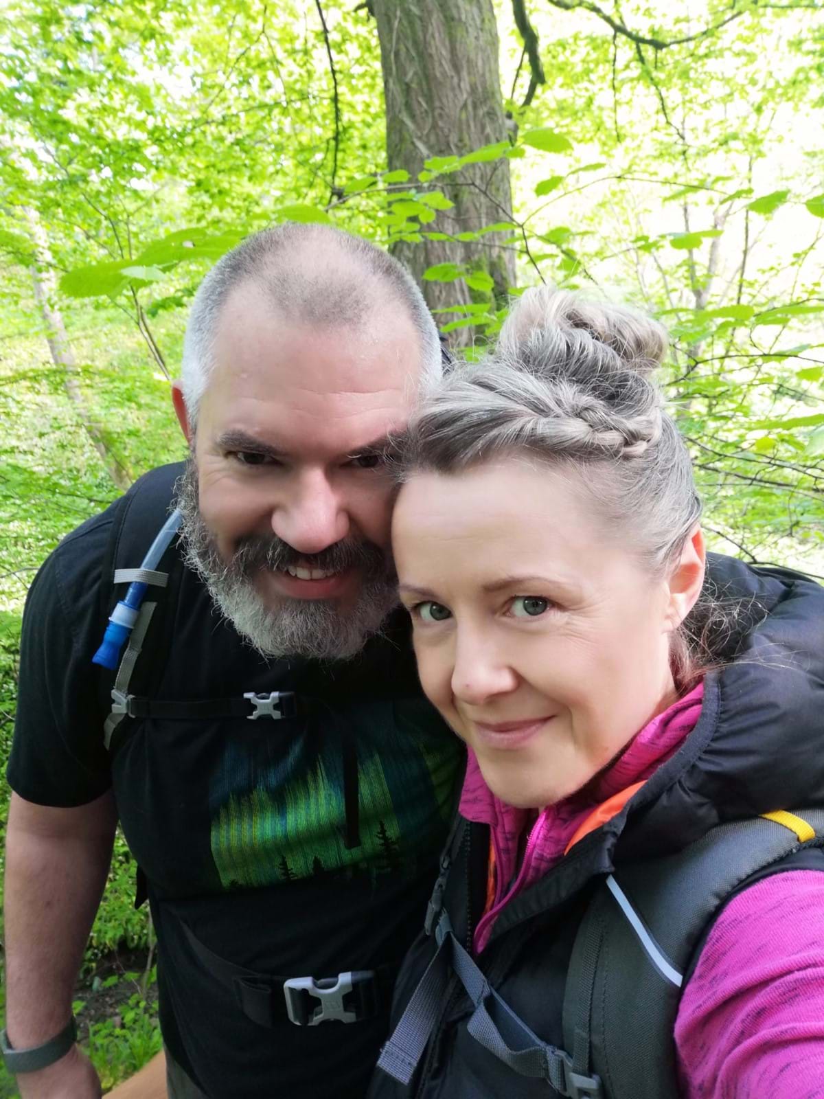 Michelle with her husband 